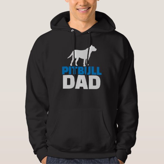 Pitbull Vater Dog Lover Hoodie (Vorderseite)