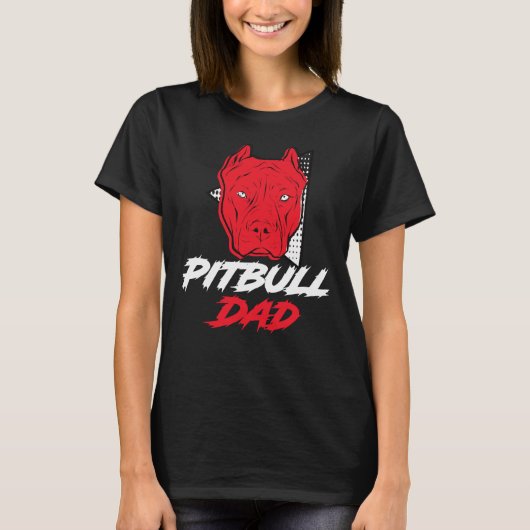 Pitbull Vater Funny Pitbull T-Shirt (Vorderseite)