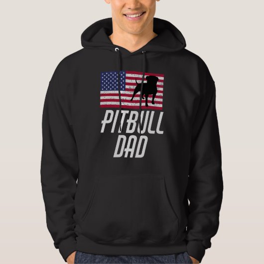 Pitbull-Vater Hoodie (Vorderseite)
