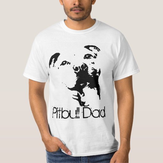 Pitbull Vater-Hundeshirt T-Shirt (Vorderseite)