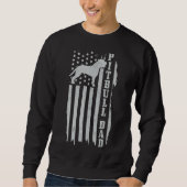 Pitbull Vater Mens Proud American Pit Bull Dog Fun Sweatshirt (Vorderseite)