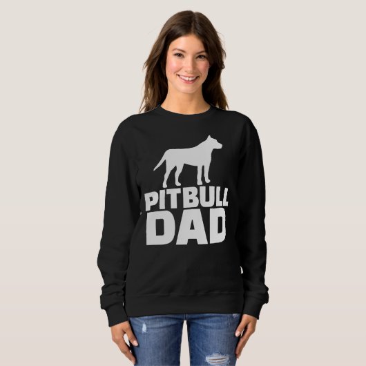 Pitbull Vater Neu Sweatshirt (Vorne ganz)