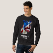 Pitbull Vater Pitbull Lover Pitbull Eigentümer Sweatshirt (Vorne ganz)