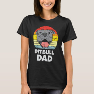 Pitbull Vater Sunset Retro Pittie Pitty Pet Dog Ow T-Shirt