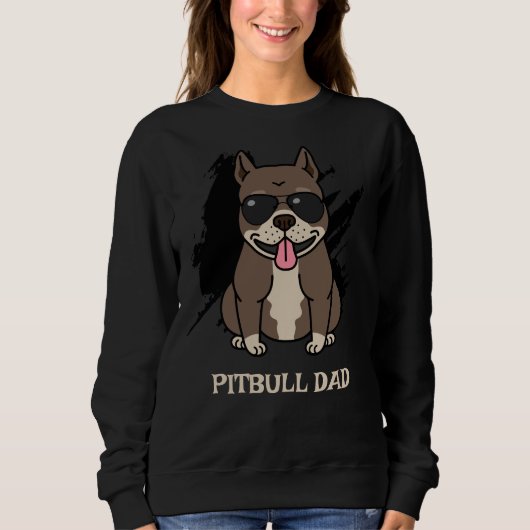 Pitbull-Vater Sweatshirt (Vorderseite)