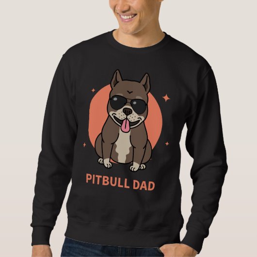 Pitbull-Vater Sweatshirt (Vorderseite)