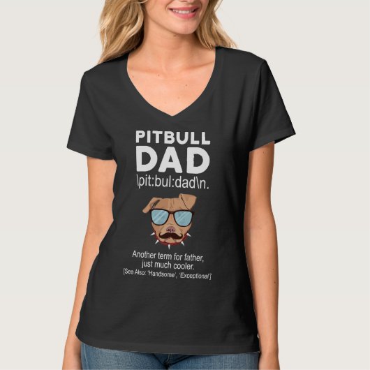 Pitbull Vater T-Shirt (Vorderseite)