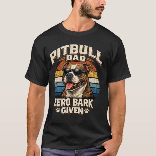 Pitbull-Vater T-Shirt (Vorderseite)