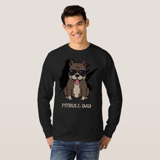 Pitbull-Vater T-Shirt (Vorne ganz)