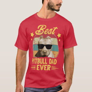 Pitbull Vater Vintag Sonnenbrille Funny Pitbull Do T-Shirt