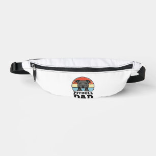 Pitbull-Vater Vintage-Hundefreund-Shirt-Design (2) Bauchtasche