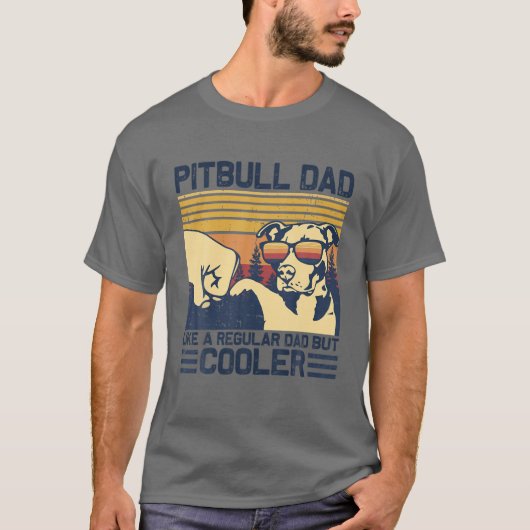 Pitbull-Vater wie ein regulärer Vater, aber COOLER T-Shirt (Vorderseite)