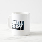 PITBULL VATI Schwarz-Hintergrund Kaffeetasse (Vorderseite Links)
