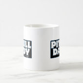 PITBULL VATI Schwarz-Hintergrund Kaffeetasse (Mittel)