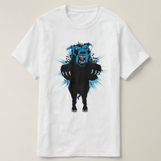 Pitbull Verrückt T-Shirt (Design vorne)
