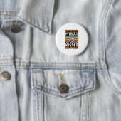 Pitbull-Warnung Küsse Eingehend Vintage-Hundedesig Button (Beispiel)