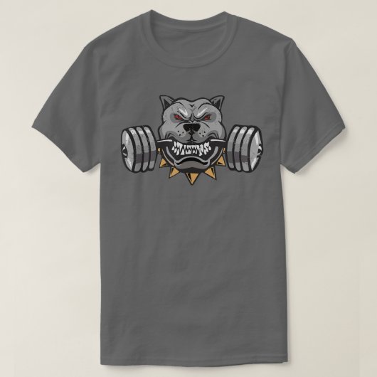 Pitbull Weightlift, Mens Pitbull Lover, Hund Vater T-Shirt (Design vorne)