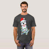 Pitbull Weihnachtsbaum Light Santa Dog Xmas Kind T-Shirt (Vorne ganz)