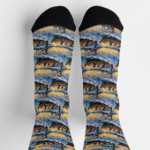 Pitbull-Weihnachtsboot-Feiertag Socken (Oben)