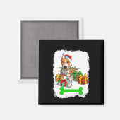 PitBull Weihnachtsdekorationen Pajama Weihnachtsma Magnet (Vorderseite/Rückseite)