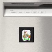 PitBull Weihnachtsdekorationen Pajama Weihnachtsma Magnet (In Situ (Geschirrspüler))