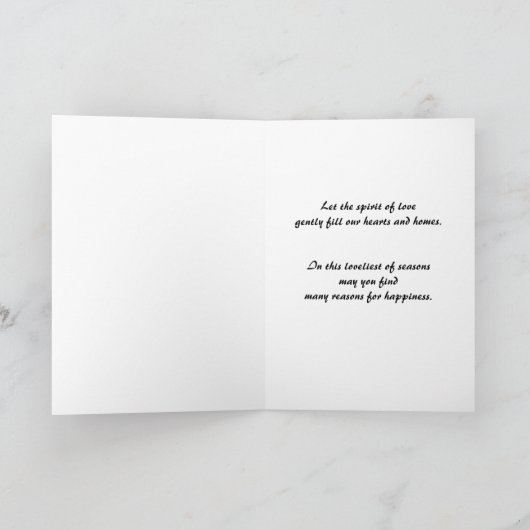 Pitbull-Weihnachtskarte Feiertagskarte (Innenseite)