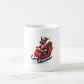 Pitbull Weihnachtsmann Fahrt Kaffeetasse (Mittel)