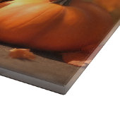 Pitbull Welpe Herbst Delight Pumpkin Schneidebrett (Ecke)