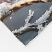 "Pitbull Welpen’ erster Schneefall" Fleecedecke (Ecke)