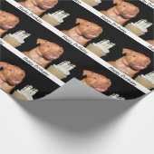 Pitbull Welpengeburtstag Geschenkpapier (Ecke)
