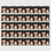 Pitbull Welpengeburtstag Geschenkpapier (Flach)