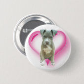 Pitbull Welpenknopf Button (Vorne & Hinten)