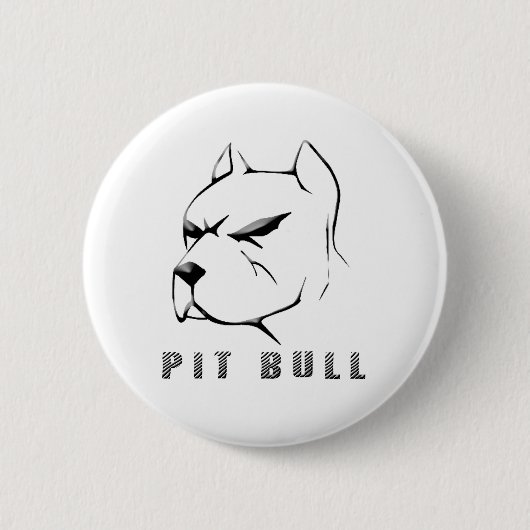 Pitbull zeichnen button (Vorderseite)