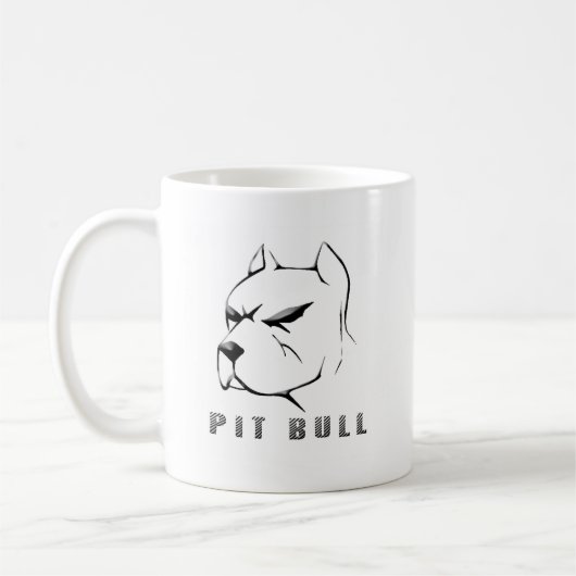 Pitbull zeichnen kaffeetasse (Links)