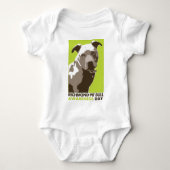 - Pitbullbewusstseinstag Baby Strampler (Vorderseite)