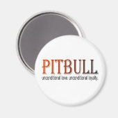 Pitbulle-bedingter Magnet (Vorderseite/Rückseite)