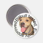 Pitbulle-geprüfter Magnet (Vorderseite/Rückseite)
