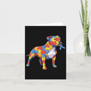 Pitbulle Puzzle Autismus Bewusstsein Autistische F Karte