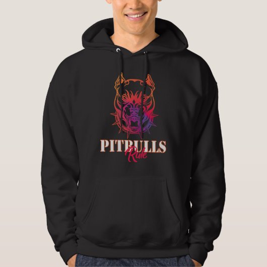 Pitbulle-Regel Hoodie (Vorderseite)