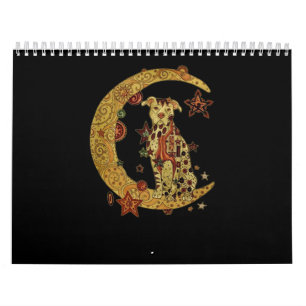 Pitbulle und Mond Kalender
