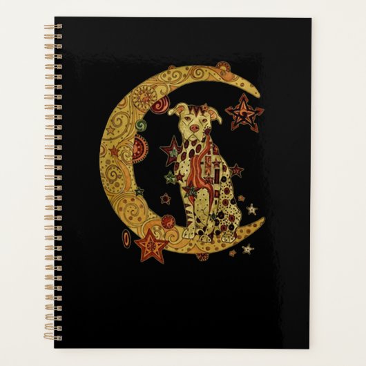 Pitbulle und Mond Planer (Vorderseite)