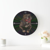 Pitbulle Wall Clock Große Wanduhr (Zuhause)