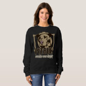 Pitbullen machen glücklich sweatshirt (Vorne ganz)