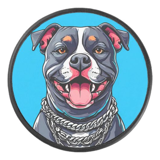 Pitbulling Eishockey Puck (Vorderseite)