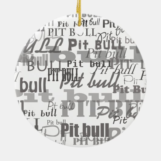 Pitbulling Keramikornament (Hinten)