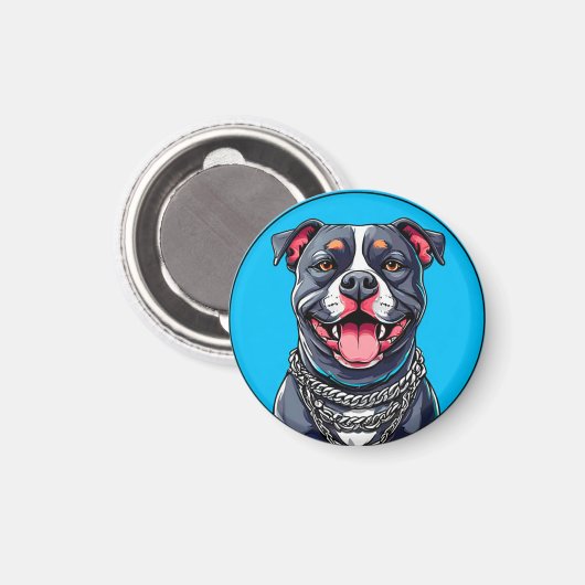 Pitbulling Magnet (Vorderseite/Rückseite)