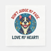 Pitbulling Serviette (Vorderseite)