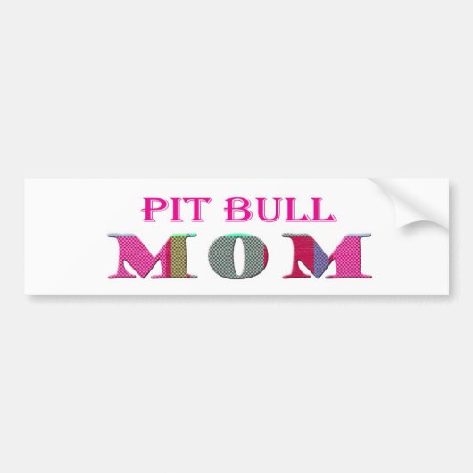 PitBullMom Autoaufkleber (Vorne)