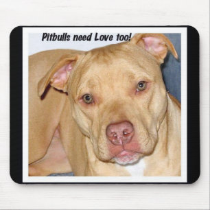 Pitbulls Bedarfs-Liebe auch mousepad