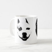 Pitbulls bw kaffeetasse (Vorderseite Links)